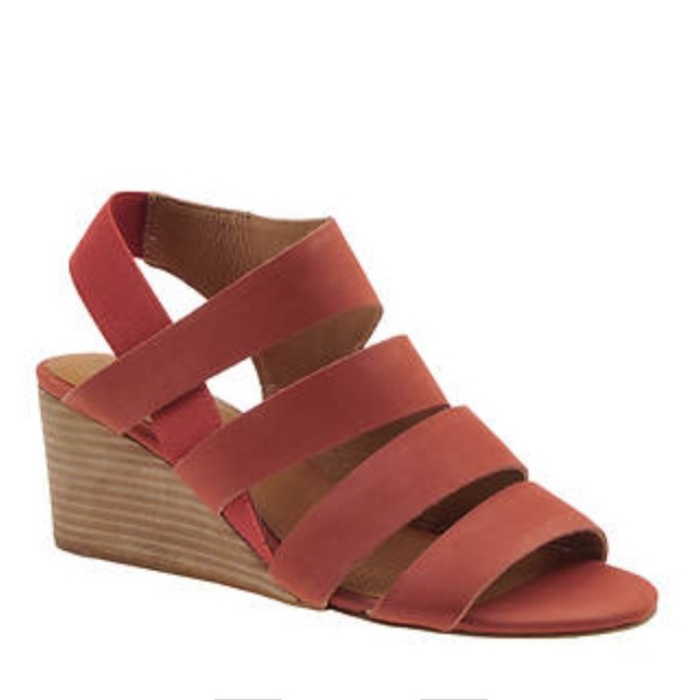 NIB Corso Como Ontariss Leather Wedge Sandals Women's Sz 7.5 New In Box